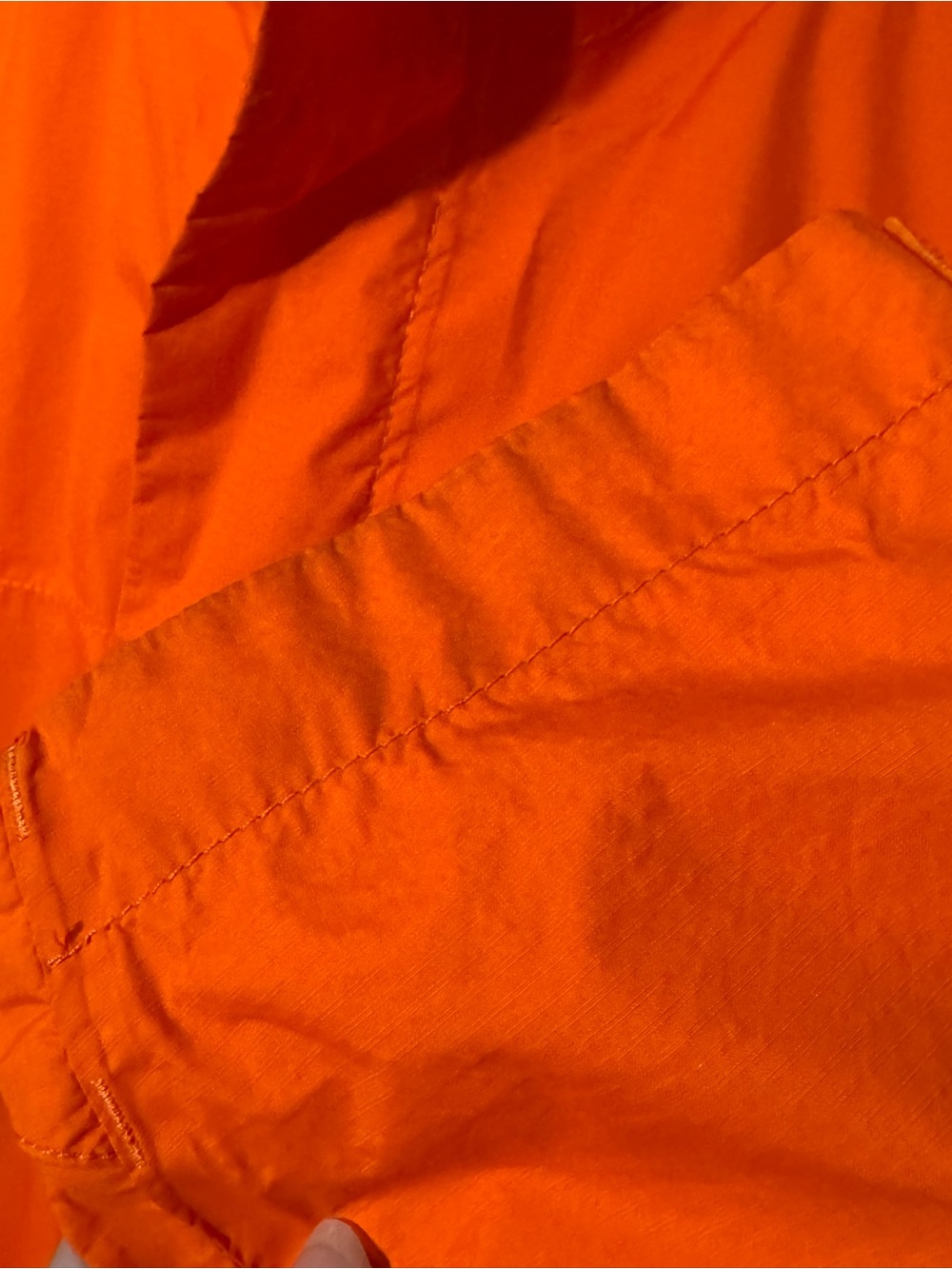 The North Face Men’s Bright Orange Hooded Rain Jacket - Picture 10 of 14